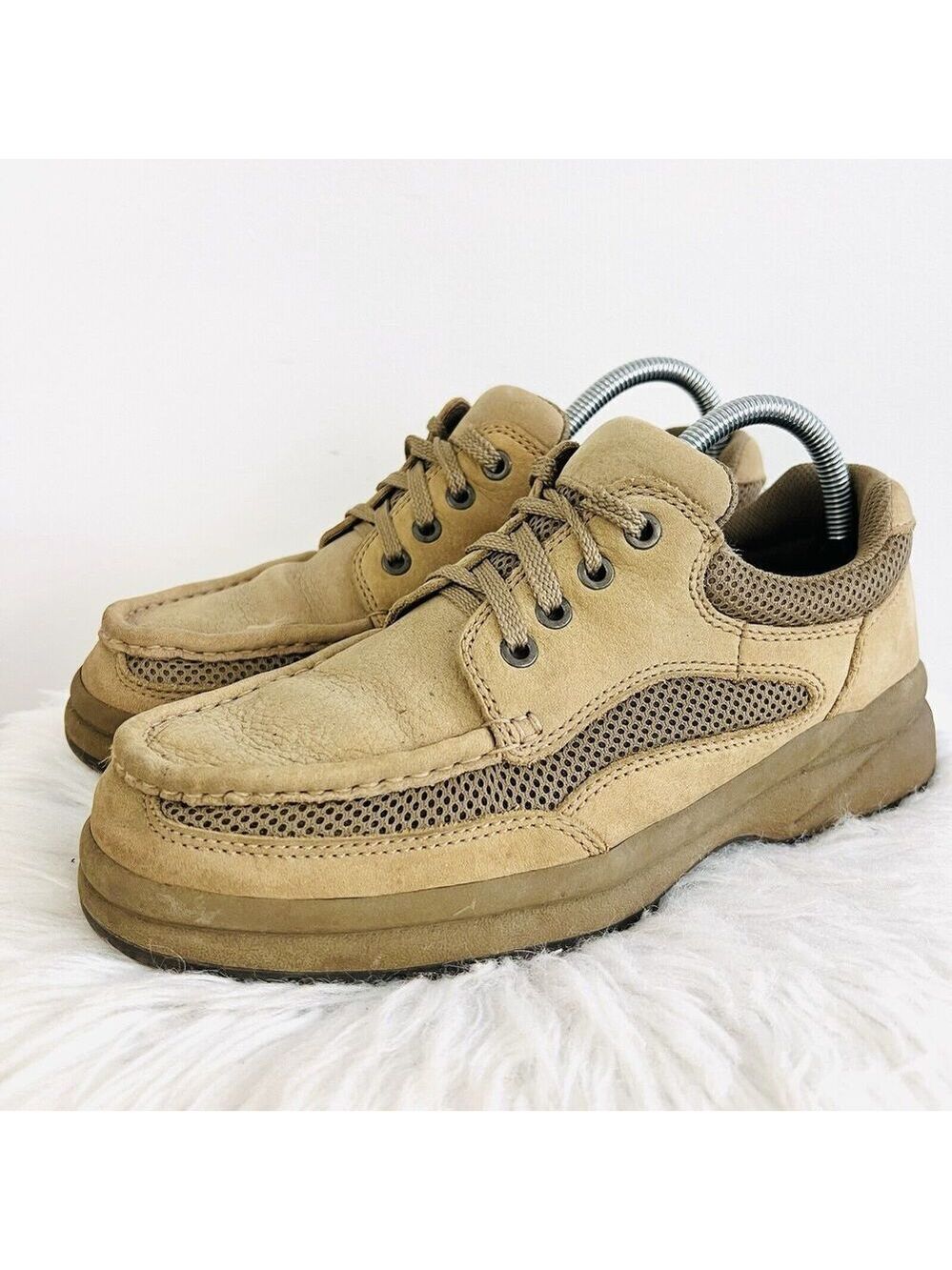 Mountain Creek Mellow Taupe Chunky Lug Rugged Outdoors Shoes 7.5